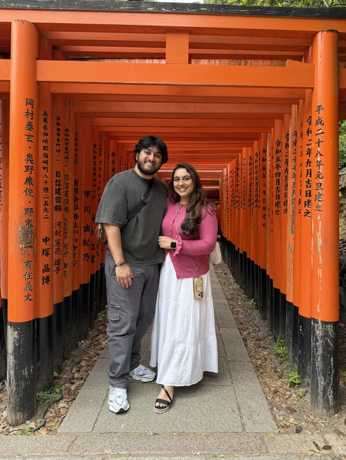 Salman Hamid with his wife